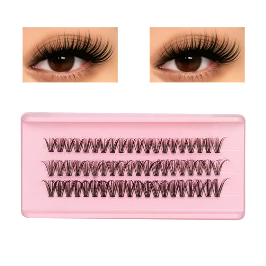 D Curl Individual Eyelash Clusters High Capacity Dense Eyelash Extension 8-16mm Suit for Different Makeup Beauty Long Lasting