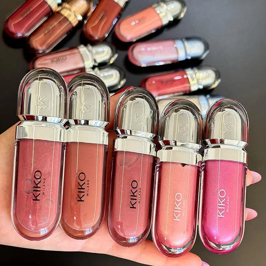 KIKO Liquid Lip Gloss Glaze Transparent Lip Gloss Mirror Lipstick Nourishing Glossy Full Lips Not Fading Milk Tea Paste Makeup