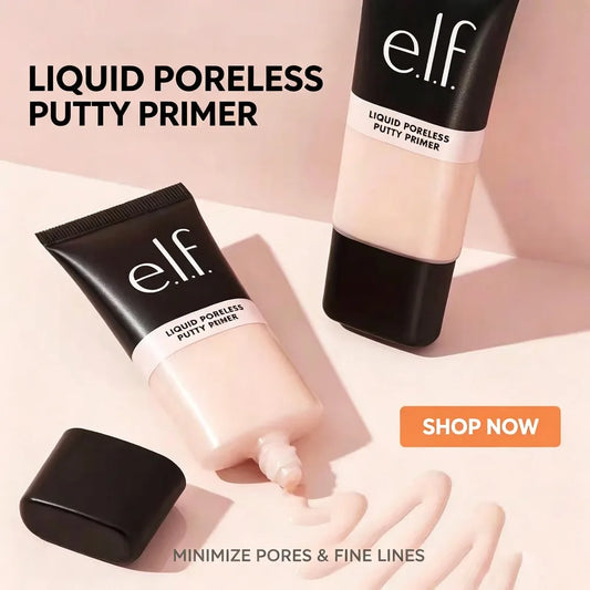 e.l.f. Liquid Poreless Putty Primer Cream Texture Facial Makeup Base Pore Minimizing Oil Control Flawless Skin Cosmetics