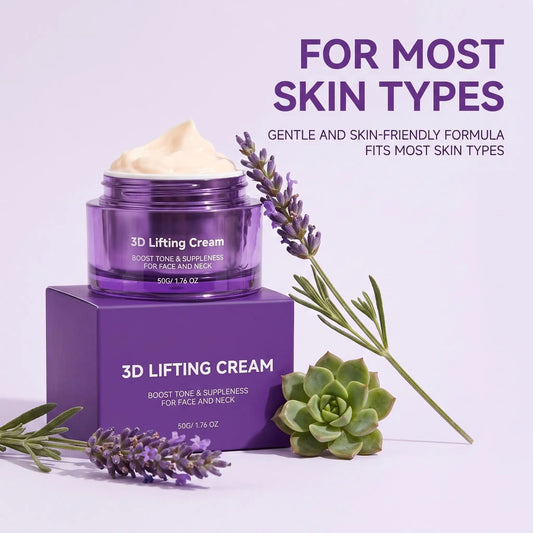 3D Lifting Night Cream Korean Probiotic Anti-Aging Moisturizer For Face Neck Reduce Wrinkles Hydrating Daily Facial Care Cream