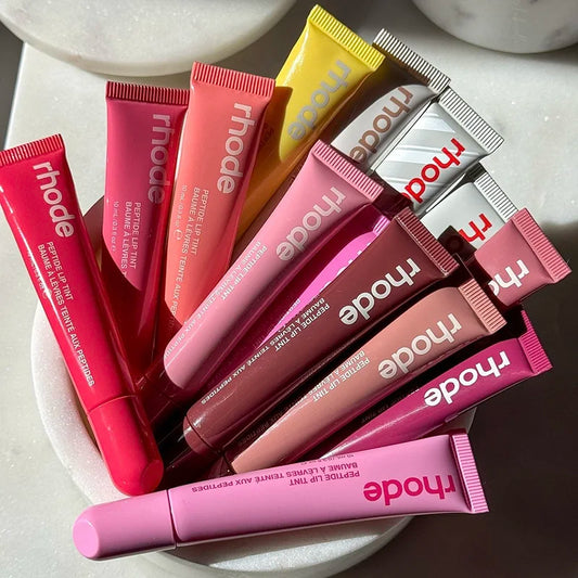 New RHODE Ribbon PBJ Lemontini Lip Gloss Pocket Blush Stick Non-fading Waterproof Blusher Moisturizing Shimmer Lipstick Liner