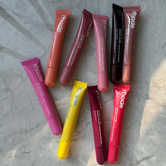 New RHODE Ribbon PBJ Lemontini Lip Gloss Pocket Blush Stick Non-fading Waterproof Blusher Moisturizing Shimmer Lipstick Liner